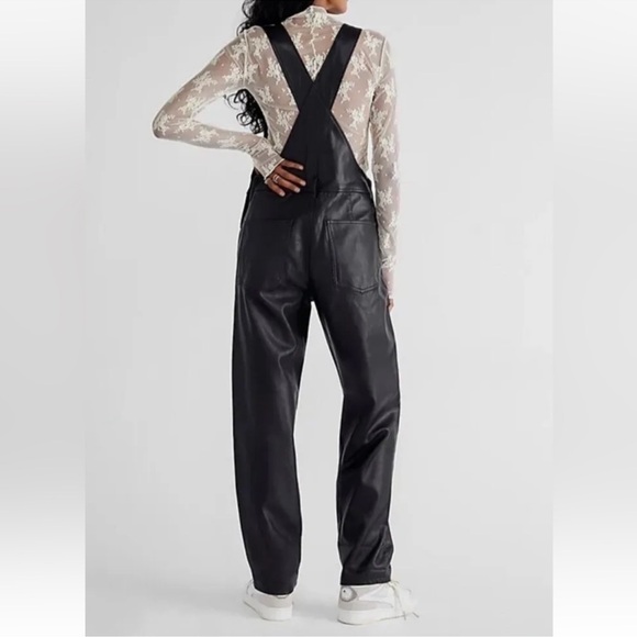 Free People Ziggy Overalls Jumpsuit
Slouchy Vegan Leather Black Size S - Picture 3 of 6